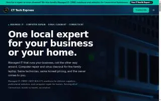 CT Tech Express website