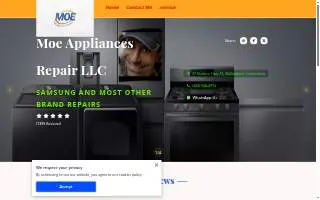 Moe Appliances Repair LLC of Guilford website