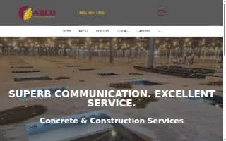 ABCO Concrete Cutting & Pouring website