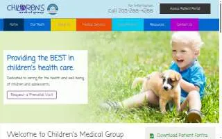 Children's Medical Group- Hamden website