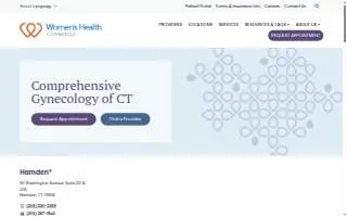 Comprehensive Gynecology of CT website