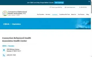 Connecticut Behavioral Health Associates, P.C. of Hamden website
