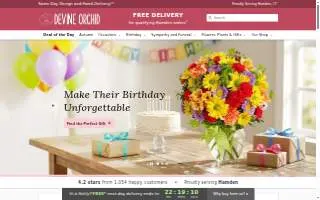 Devine Orchids florist website