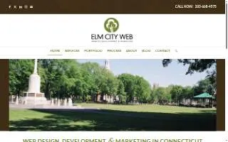 Elm City Web website