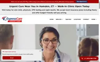 Express Care Urgent Care website