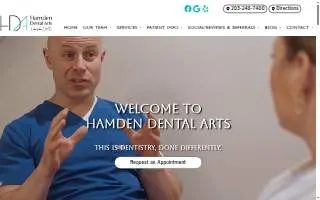 Hamden Dental Arts website