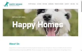 Happy Homes Dog Daycare and Training of Hamden website