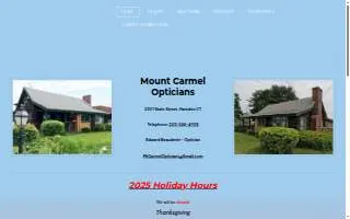 Mt Carmel Opticians website