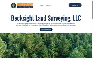 Becksight Land Surveying of Hartford website
