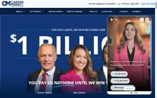 Carter Mario Injury Lawyers of Hartford website