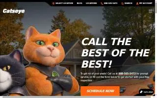 Catseye Pest Control of Hartford website