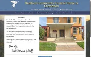 Hartford Community Funeral Home website