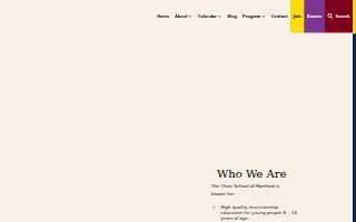 The Choir School of Hartford website