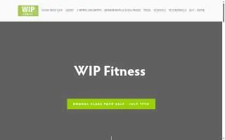 WIP Fitness of Hartford website