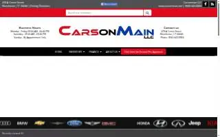 Cars on Main of Manchester website