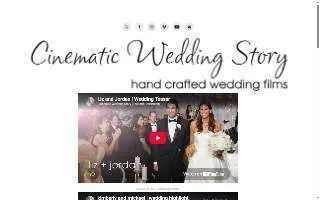 Cinematic Wedding Story 2.0 website