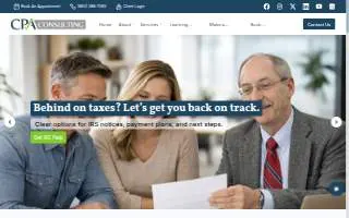 CPA Consulting Services LLC of Manchester website