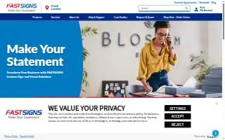 FASTSIGNS of Manchester website