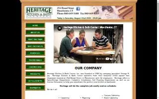Heritage Kitchen & Bath Center website