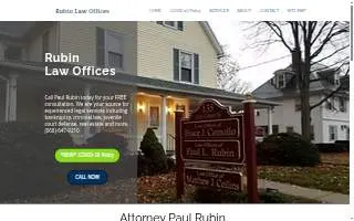Paul L Rubin Law Offices of Manchester website