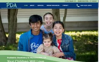 Pediatric Dental Associates of Manchester website