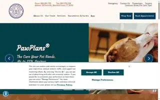 East Brook Animal Hospital website