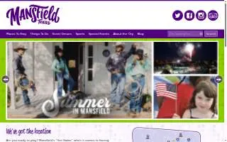 Mansfield Parks & Rec Skate Park website