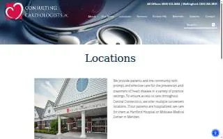 Consulting Cardiologists, PC of Meriden website
