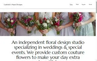 Gabrieles Hand Designs website