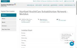 Hartford HealthCare Rehabilitation Network website
