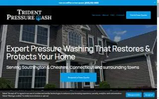 Trident Pressure Wash LLC of Meriden website