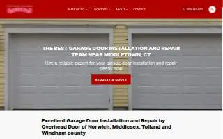 Connecticut Overhead Door website