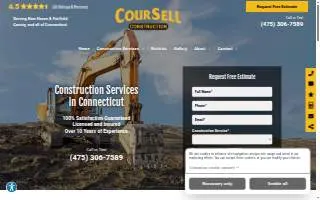 CourSell Construction website