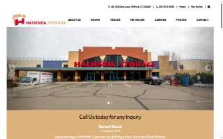 Hacienda Storage website