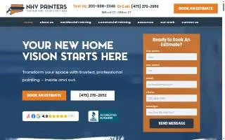 NHV Painters of Milford website