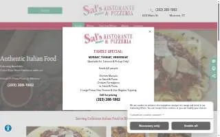 Sal's Family Pizza website