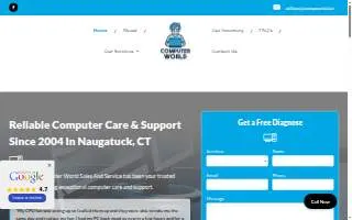 Computer World Sales & Service website