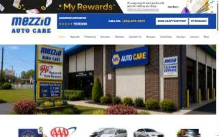 Mezzio Auto Care website