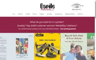 Barile Printers website