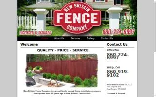 New Britain Fence Co. LLC website