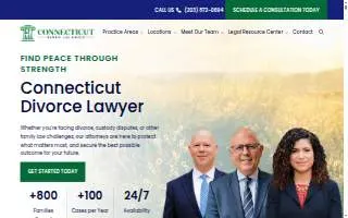 Connecticut Family Law Group of New Canaan website