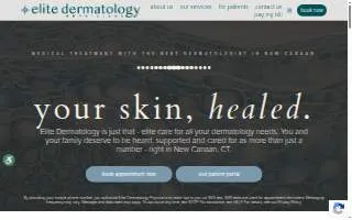 Elite Dermatology Physicians website