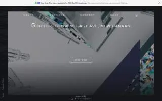 Goddess Glow website