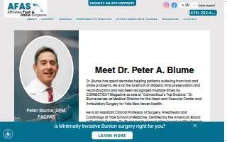 Connecticut Foot & Ankle website