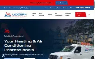 Heating & Air Conditioning Company website