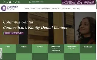 Columbia Dental of New London website