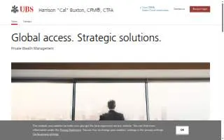 Harrison Buxton, CPM®, CTFA - UBS Financial Services Inc. website