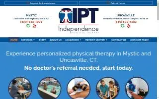 Independence Physical Therapy of New London website