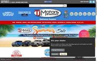 TJ Motors website