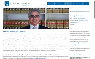 Cramer & Anderson LLP: Weinshank Arthur C